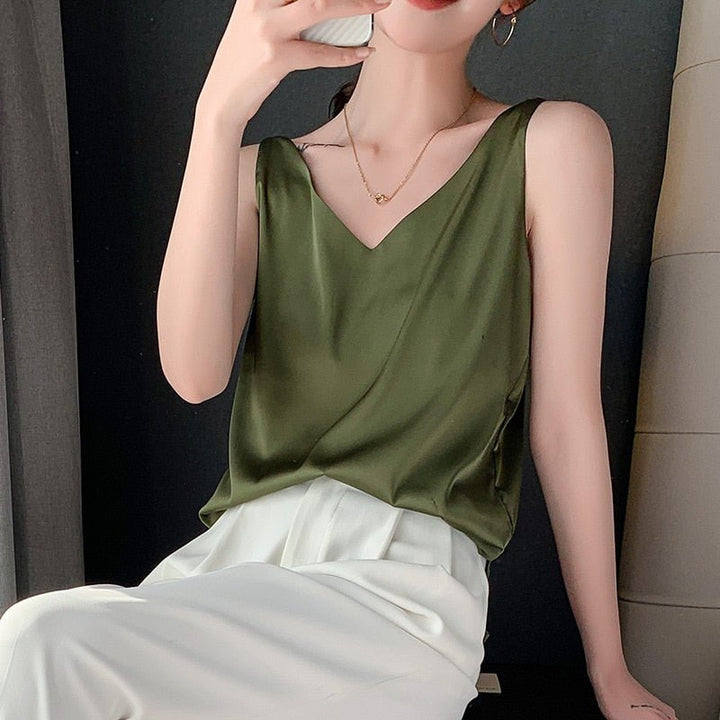 Lily | Women’s Classic Relaxed Fit Draped Tanks
