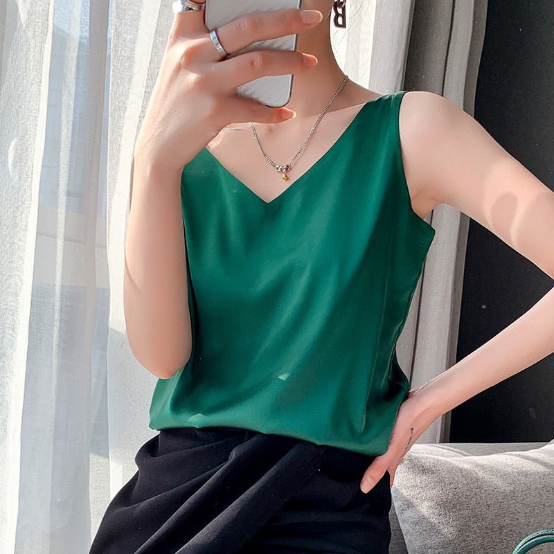 Lily | Women’s Classic Relaxed Fit Draped Tanks