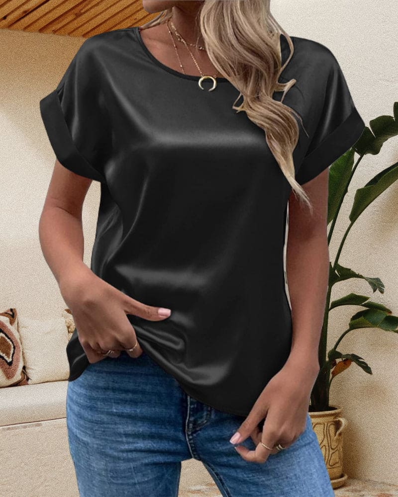 Sophia | Women’s Short Sleeve Relaxed Fit Blouses