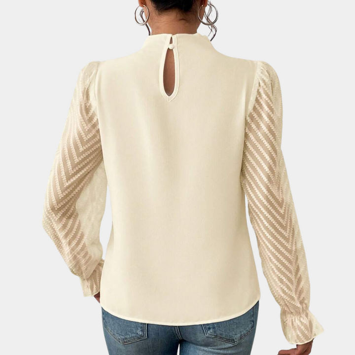 Hazel | Sheer Sleeve Blouse