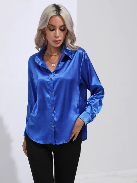 Camila | Flowy Collared Blouse
