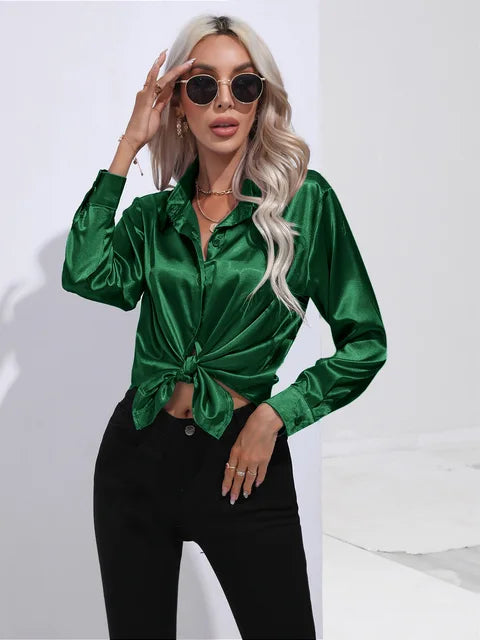 Camila | Flowy Collared Blouse