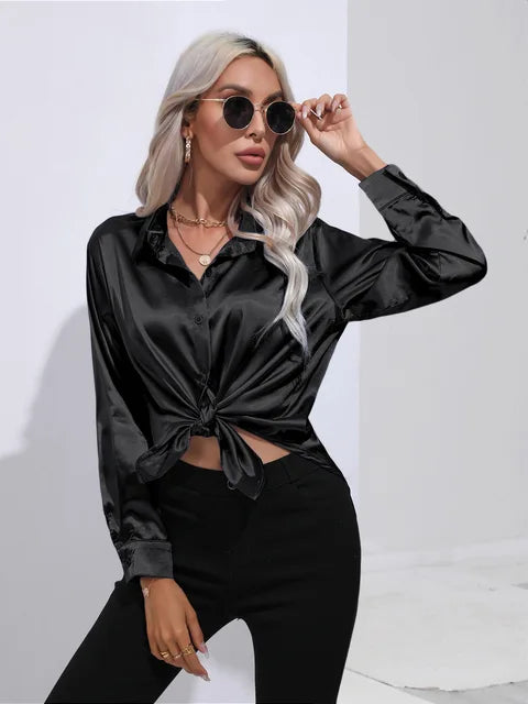 Camila | Flowy Collared Blouse