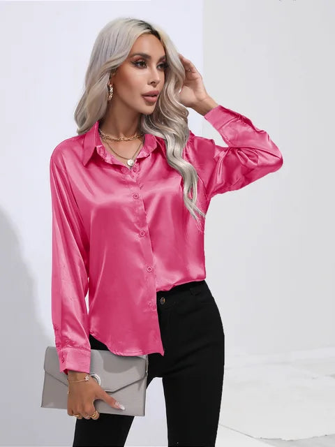 Camila | Flowy Collared Blouse
