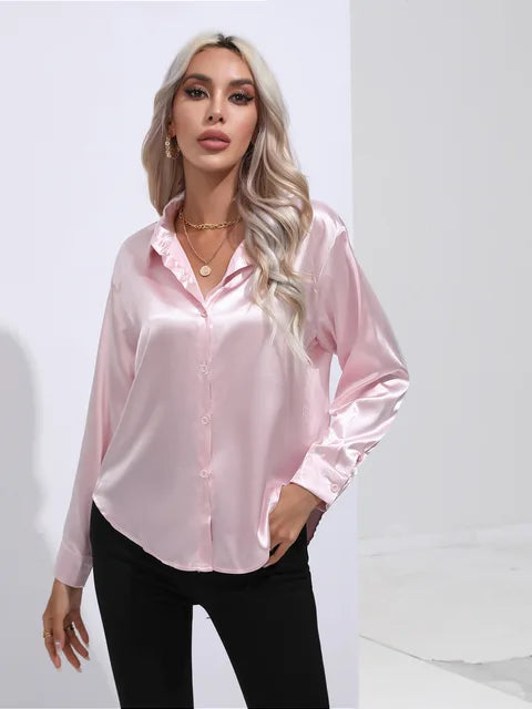 Camila | Flowy Collared Blouse