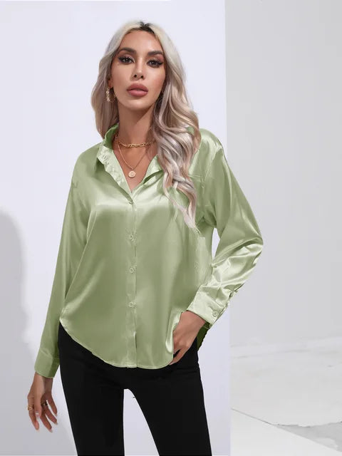 Camila | Flowy Collared Blouse
