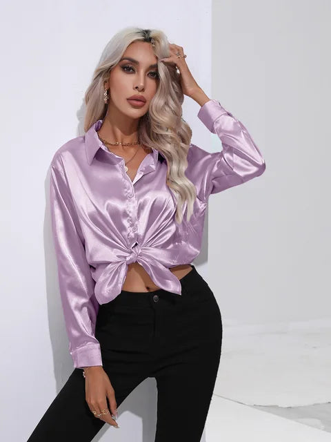 Camila | Flowy Collared Blouse