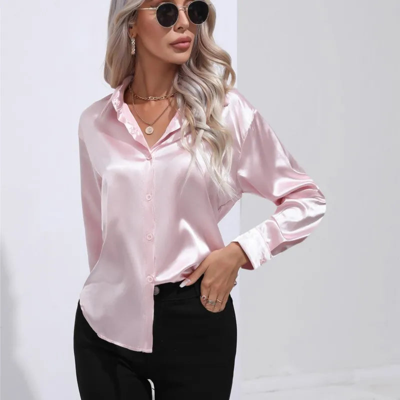 Camila | Flowy Collared Blouse