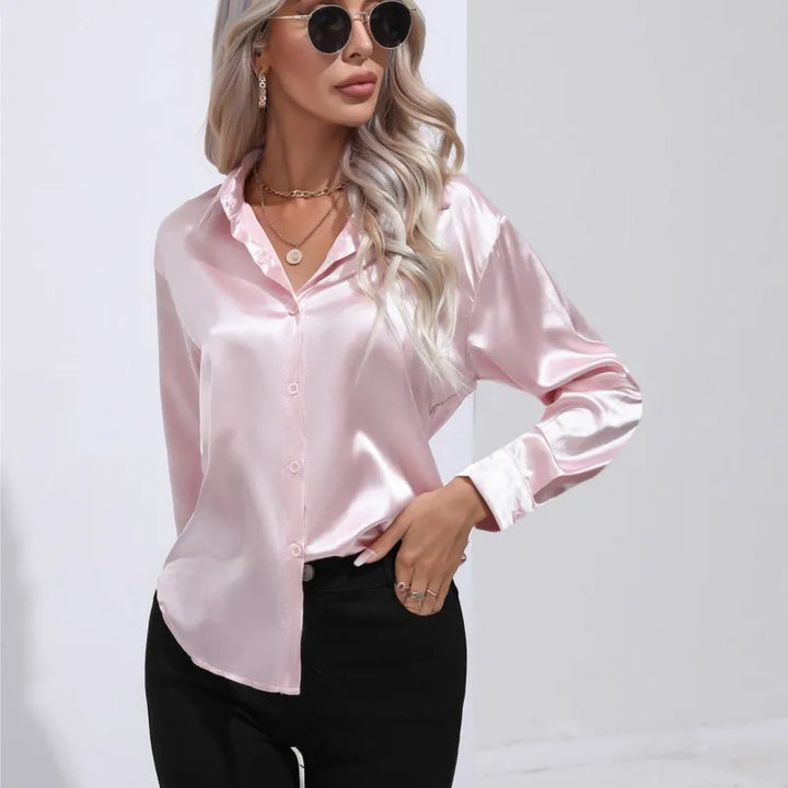 Camila | Flowy Collared Blouse
