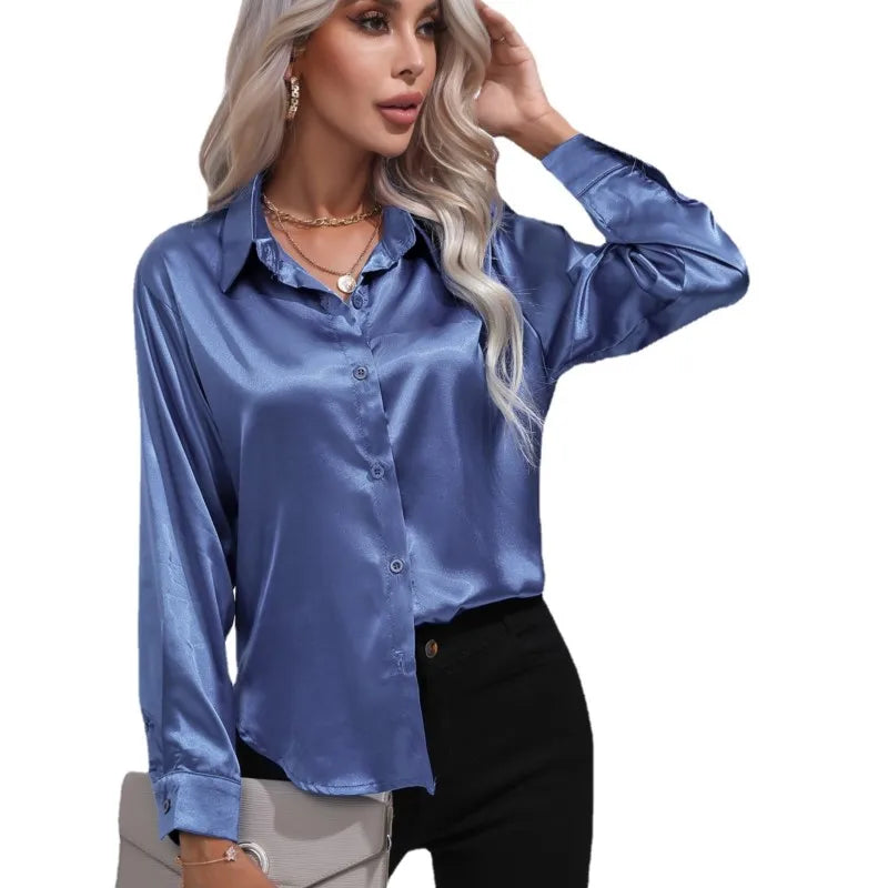 Camila | Flowy Collared Blouse
