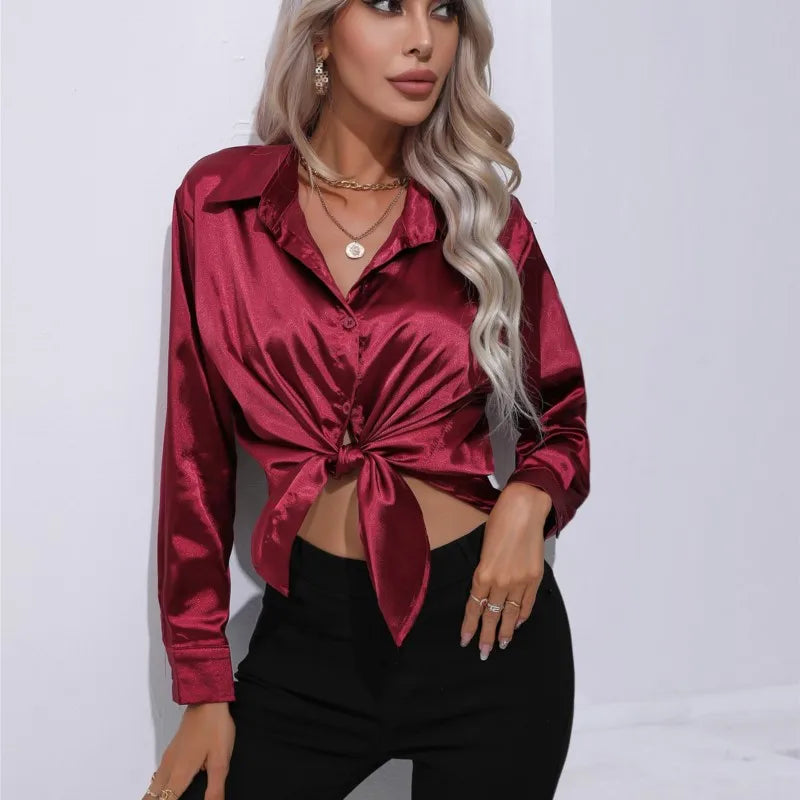 Camila | Flowy Collared Blouse