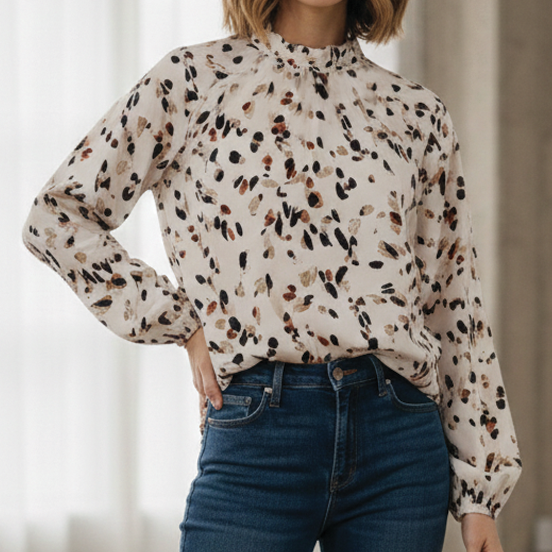 Mia | Vintage Blouse with Ruffles