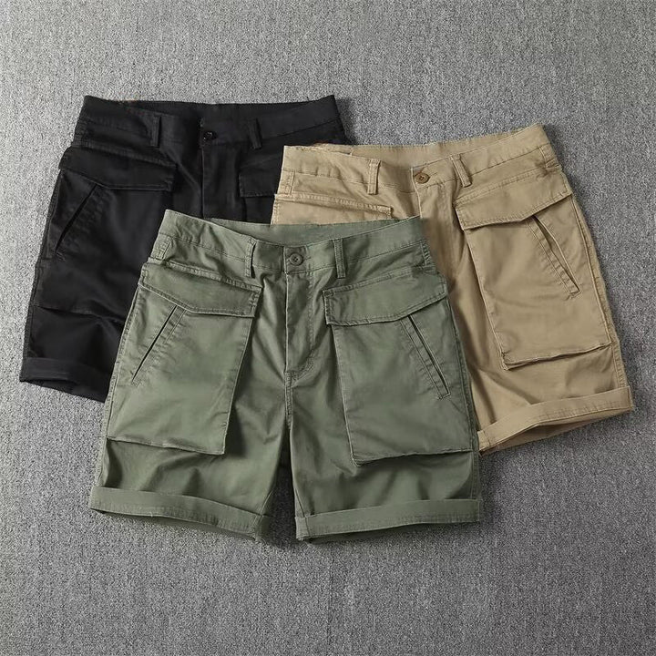 Lorenzo | Button Waist Cargo Shorts