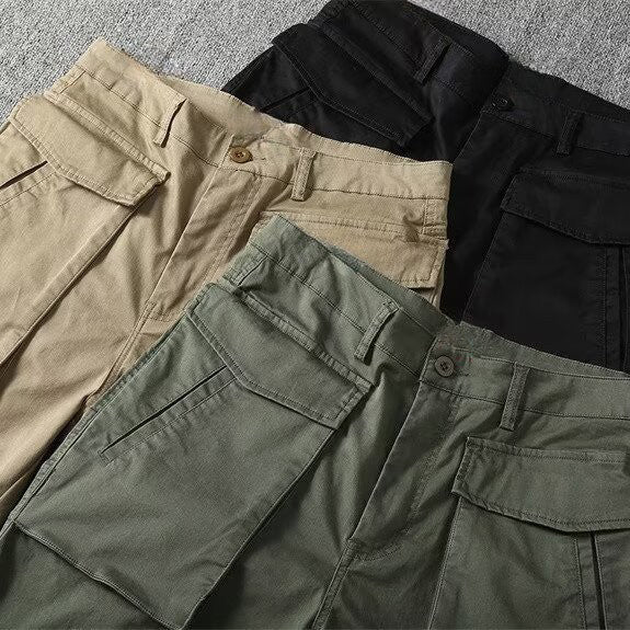Lorenzo | Button Waist Cargo Shorts
