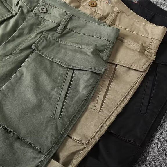 Lorenzo | Button Waist Cargo Shorts