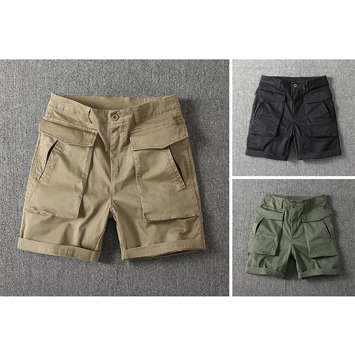Lorenzo | Button Waist Cargo Shorts