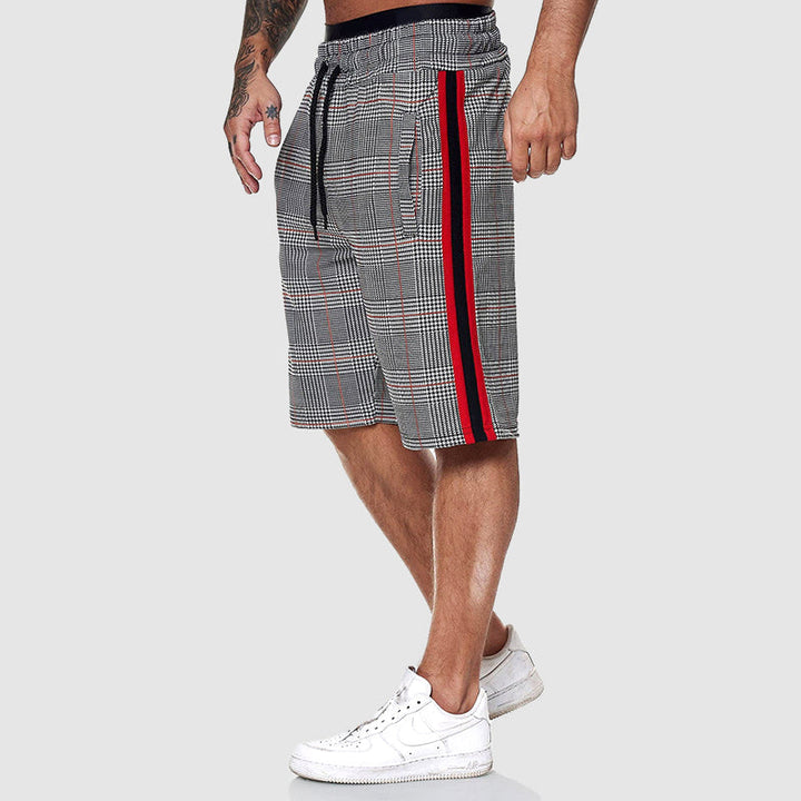Roberto | Drawstring Waist Plaid Shorts