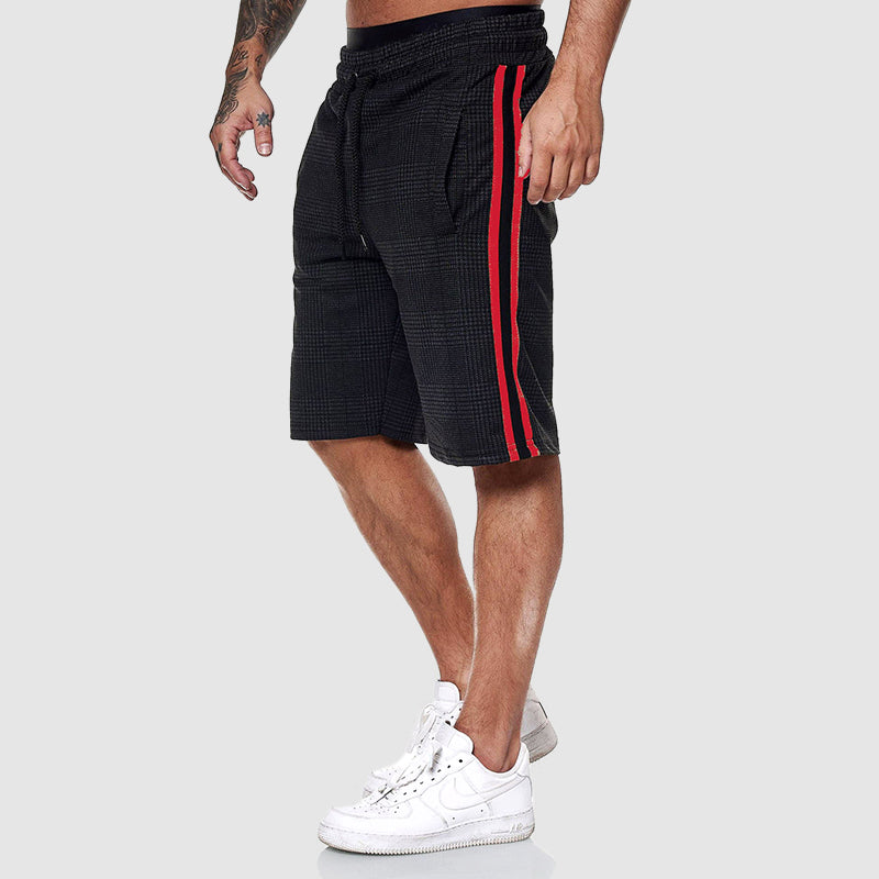 Roberto | Drawstring Waist Plaid Shorts