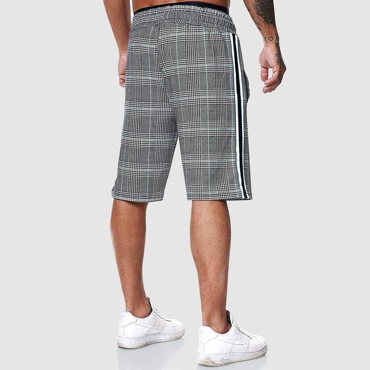 Roberto | Drawstring Waist Plaid Shorts