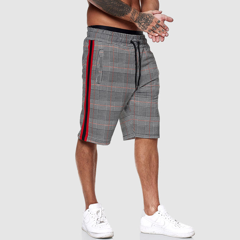 Roberto | Drawstring Waist Plaid Shorts