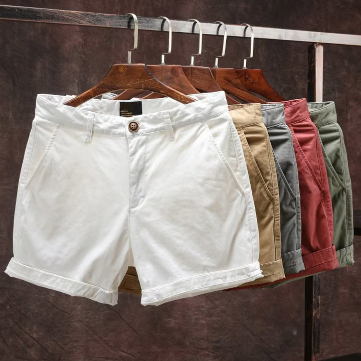 Roberto | Button Waist Classic Summer Shorts