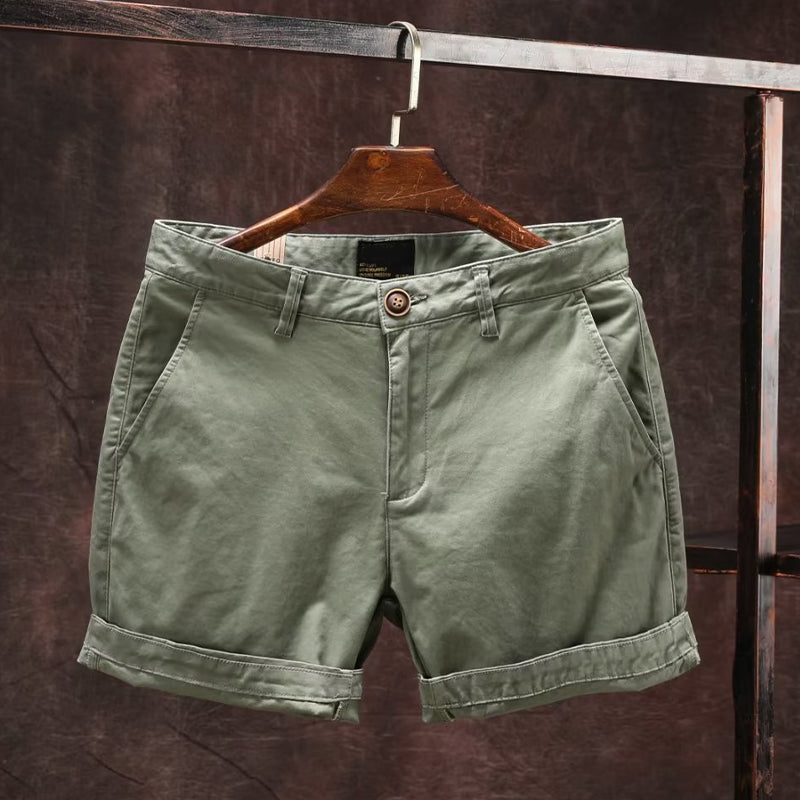 Roberto | Button Waist Classic Summer Shorts