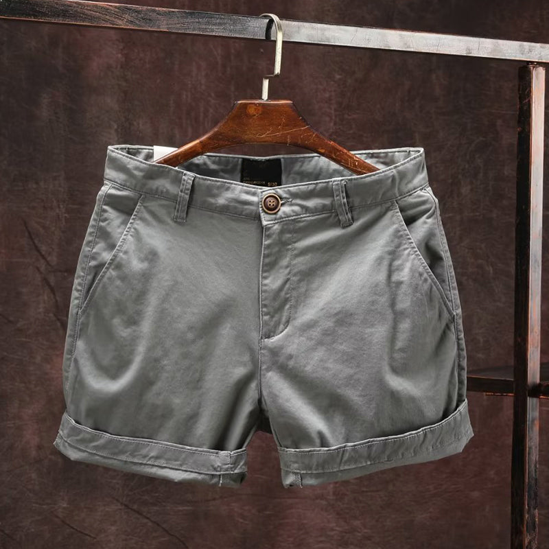 Roberto | Button Waist Classic Summer Shorts