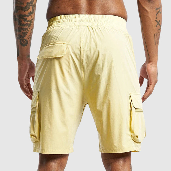 Theodore | Elastic Waist Cargo Shorts