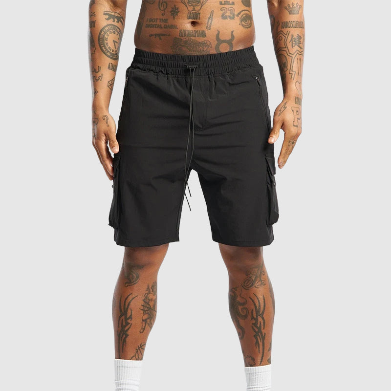 Theodore | Elastic Waist Cargo Shorts