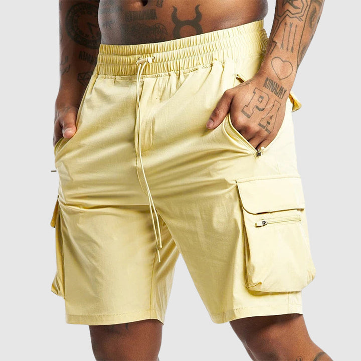 Theodore | Elastic Waist Cargo Shorts