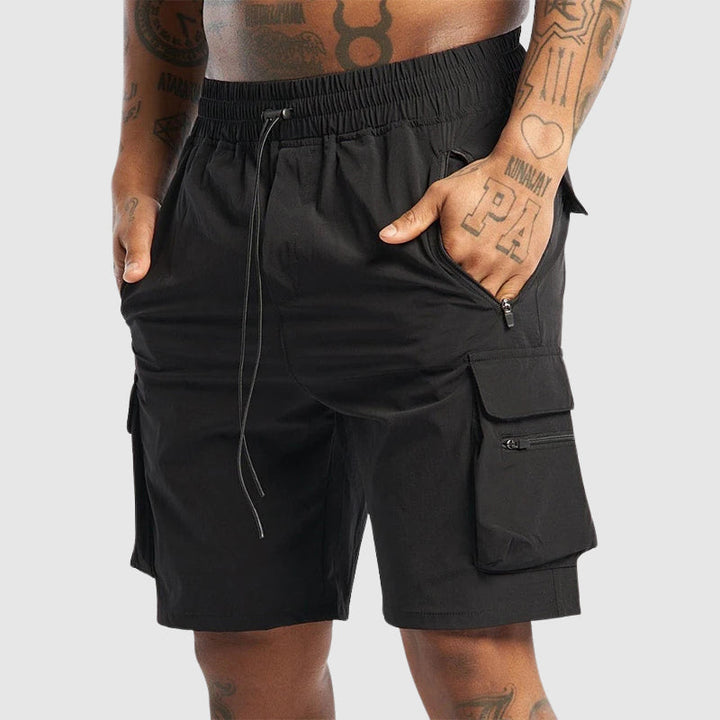 Theodore | Elastic Waist Cargo Shorts