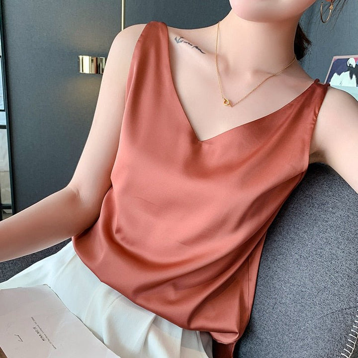 Lily | Women’s Classic Relaxed Fit Draped Tanks